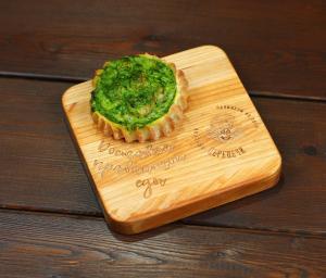 Перепечи с креветками и шпинатом